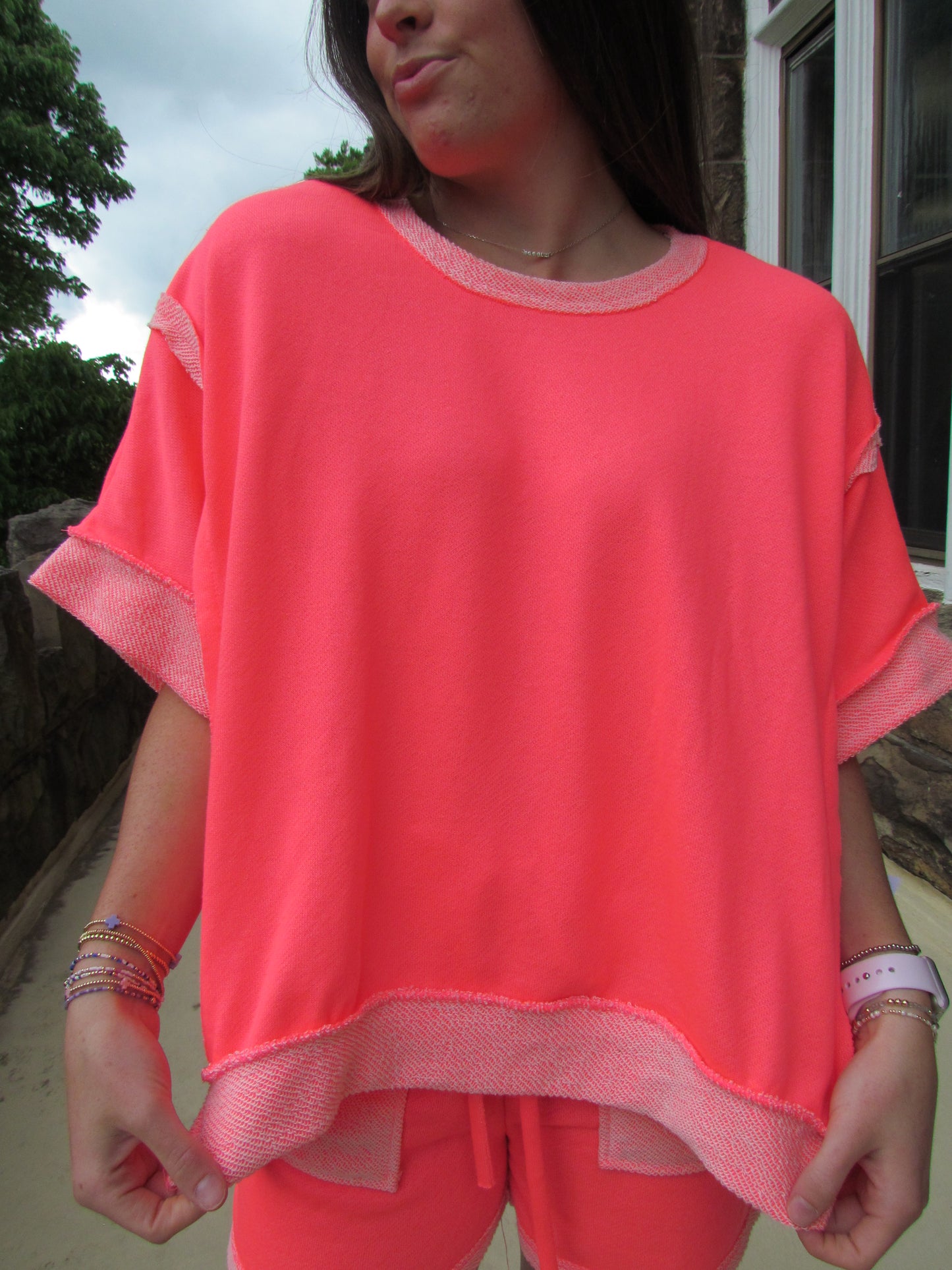 Neon Switch Top -Pink