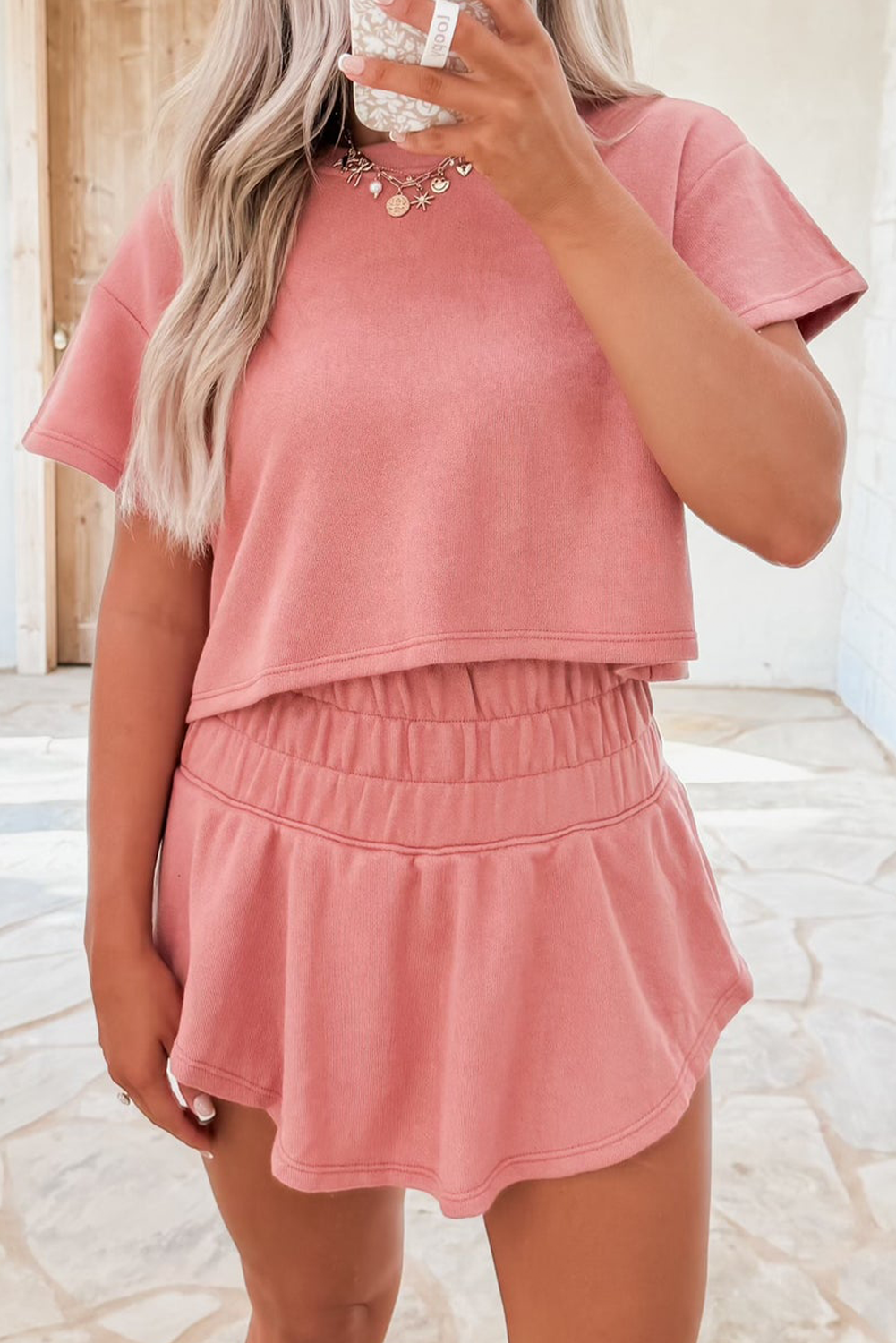 Bubble Blush Skort Set