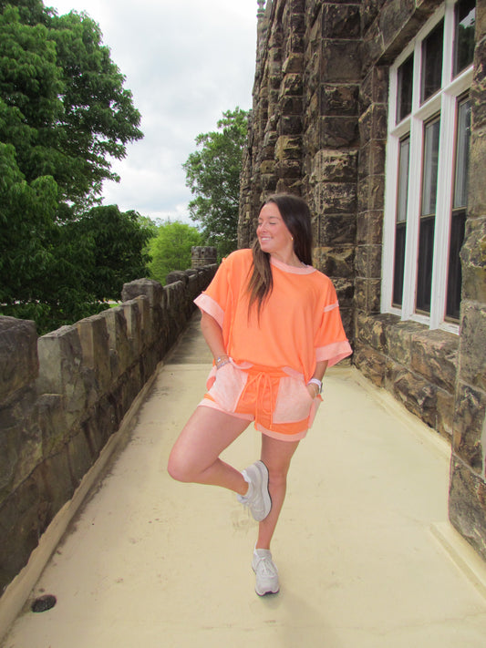 Neon Switch Top- Orange