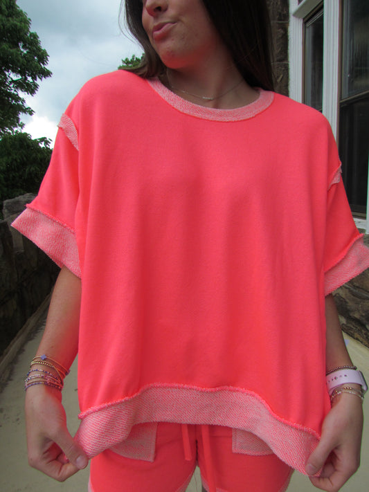 Neon Switch Top -Pink